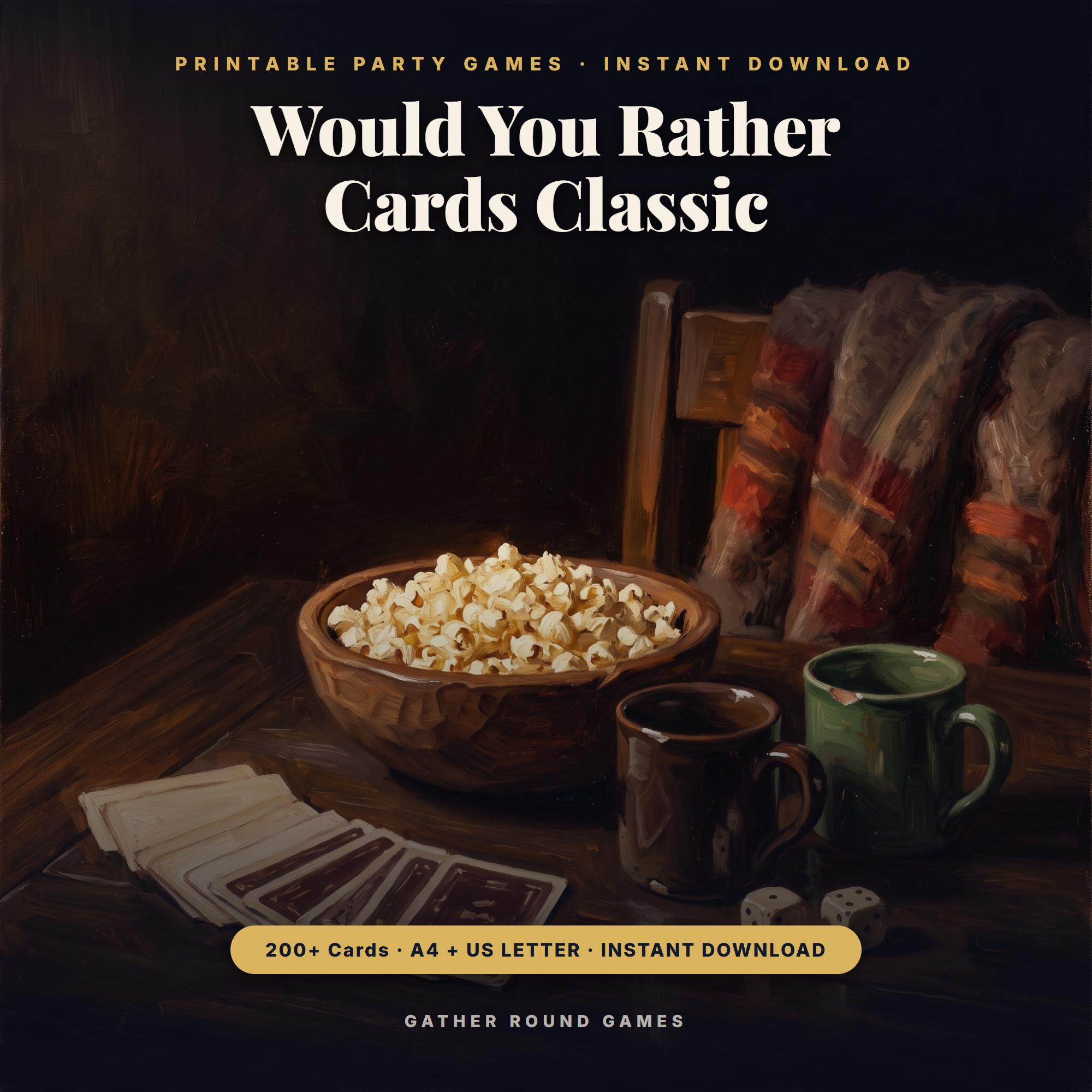 Would You Rather Cards Classic