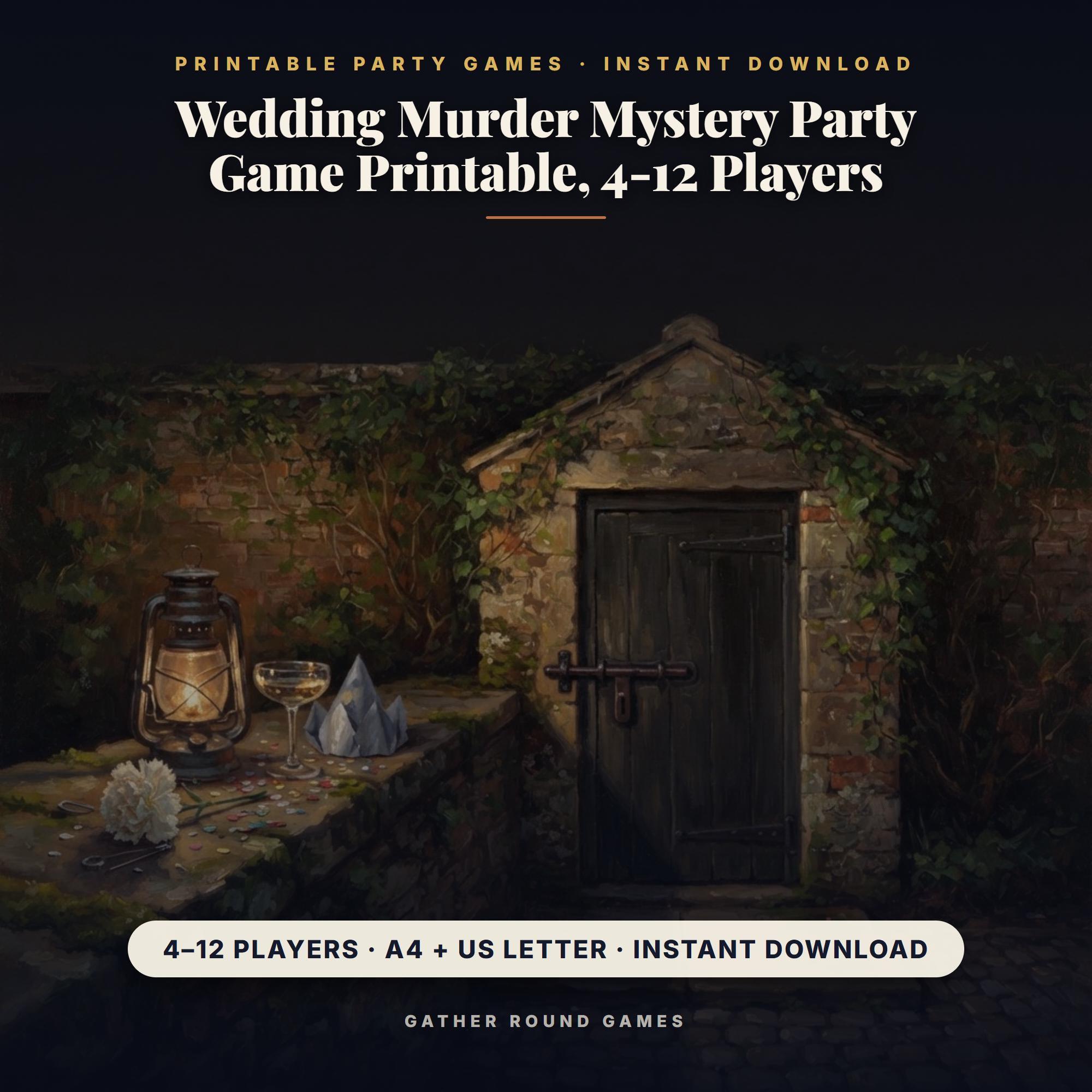 Wedding Murder Mystery Party Game