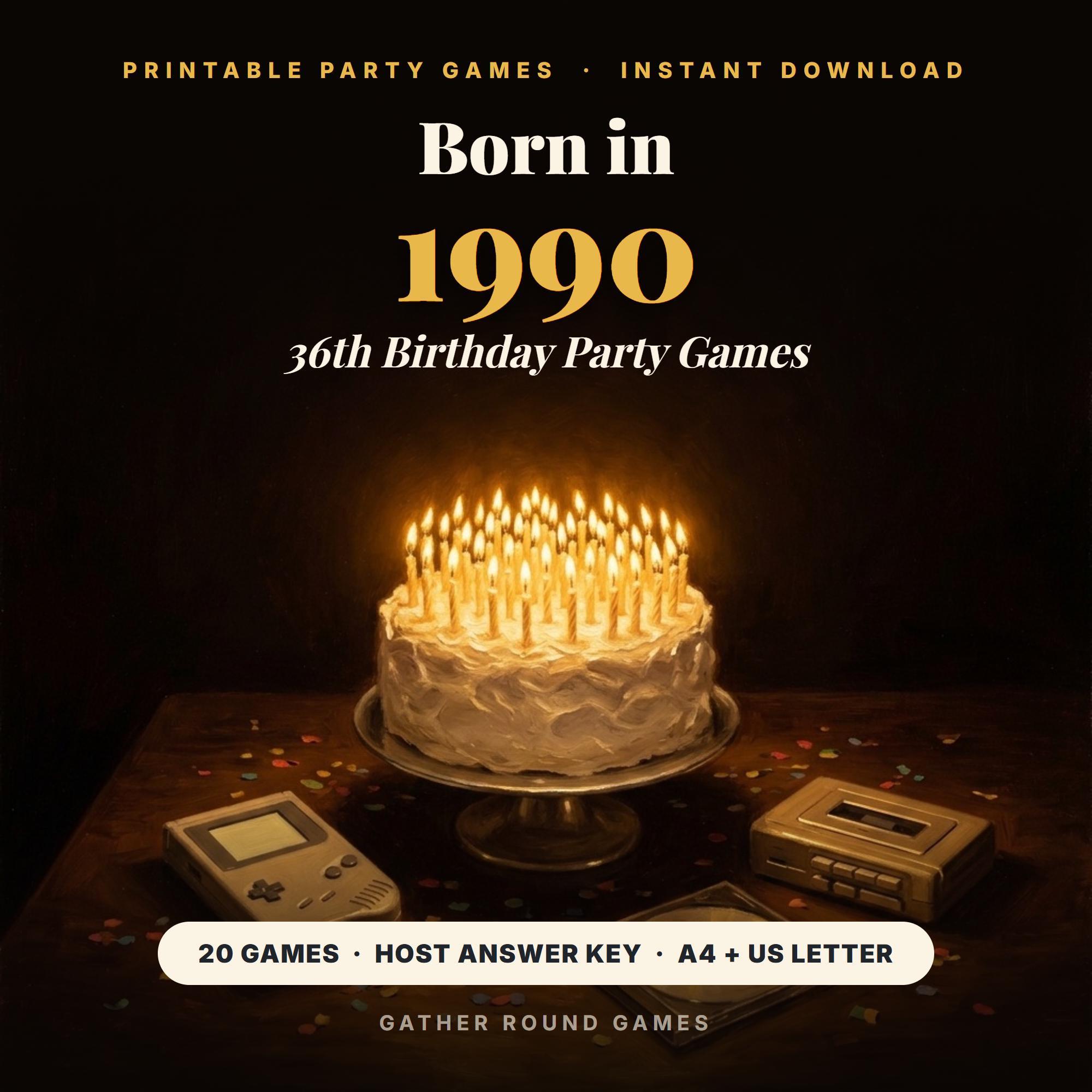 36th Birthday Party Games
