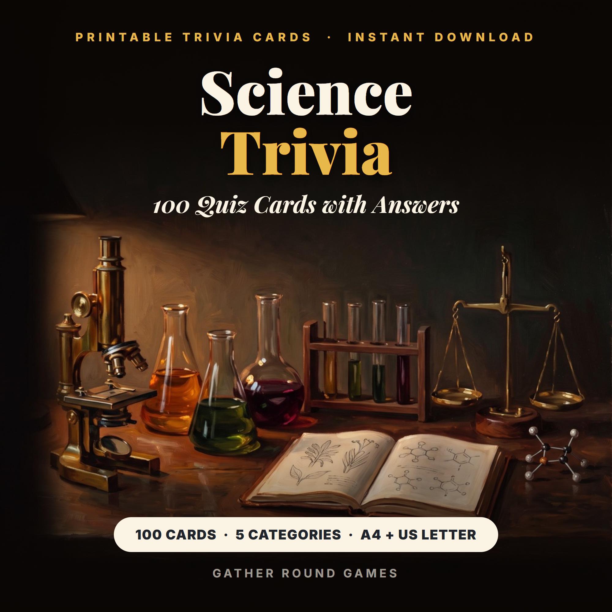 Science Trivia Cards