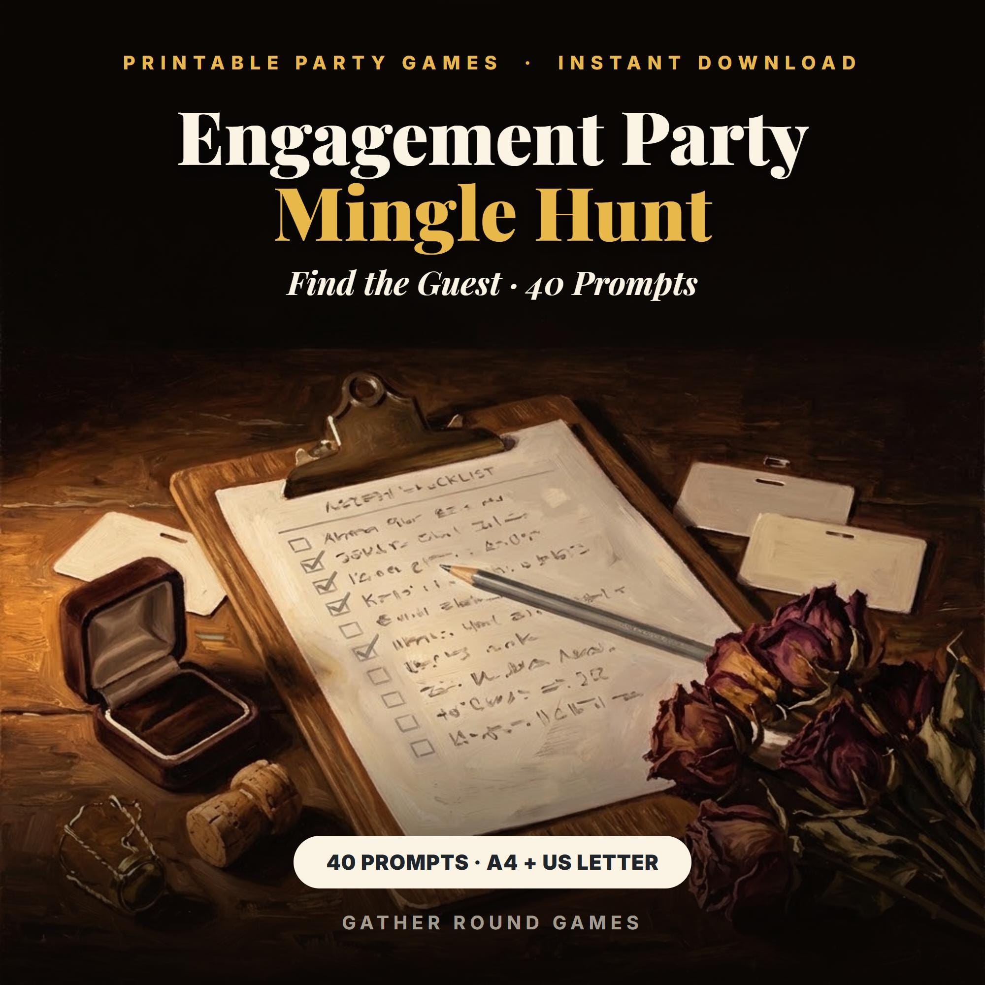 Engagement Party Games Printable
