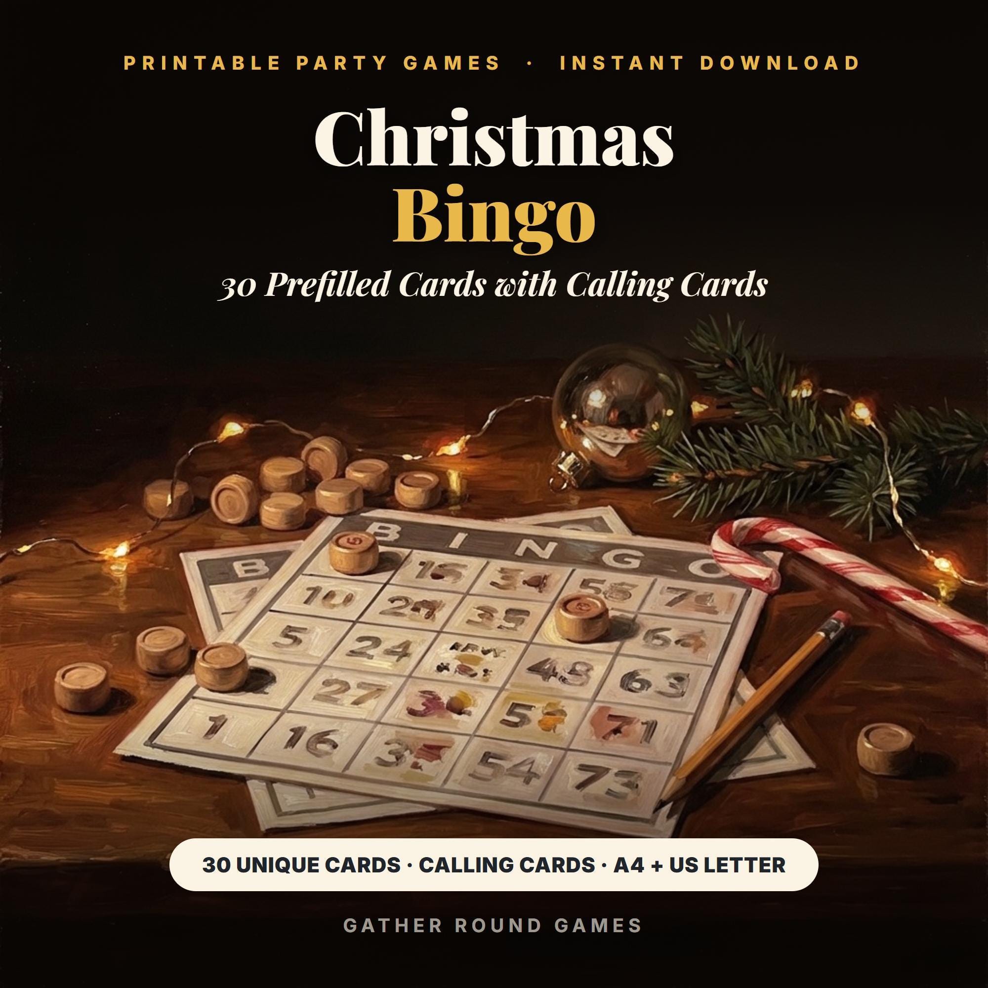 Printable Christmas Bingo Game