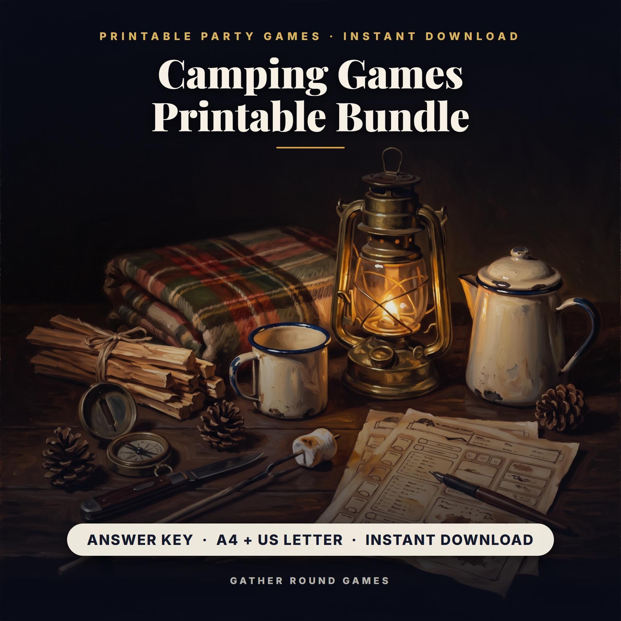 Camping Games Printable Bundle