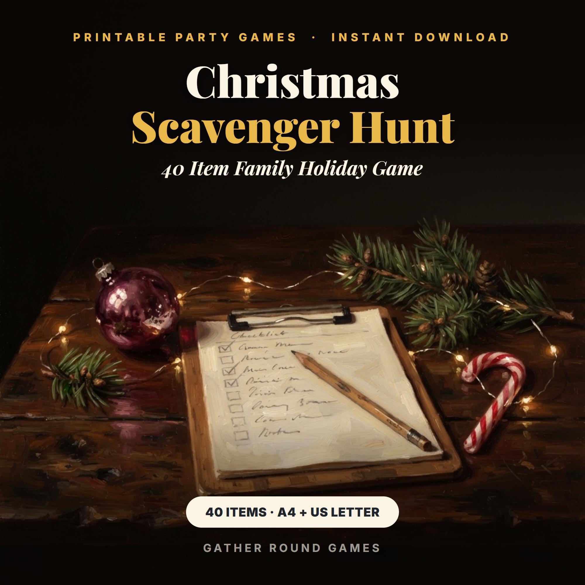 Christmas Scavenger Hunt Printable