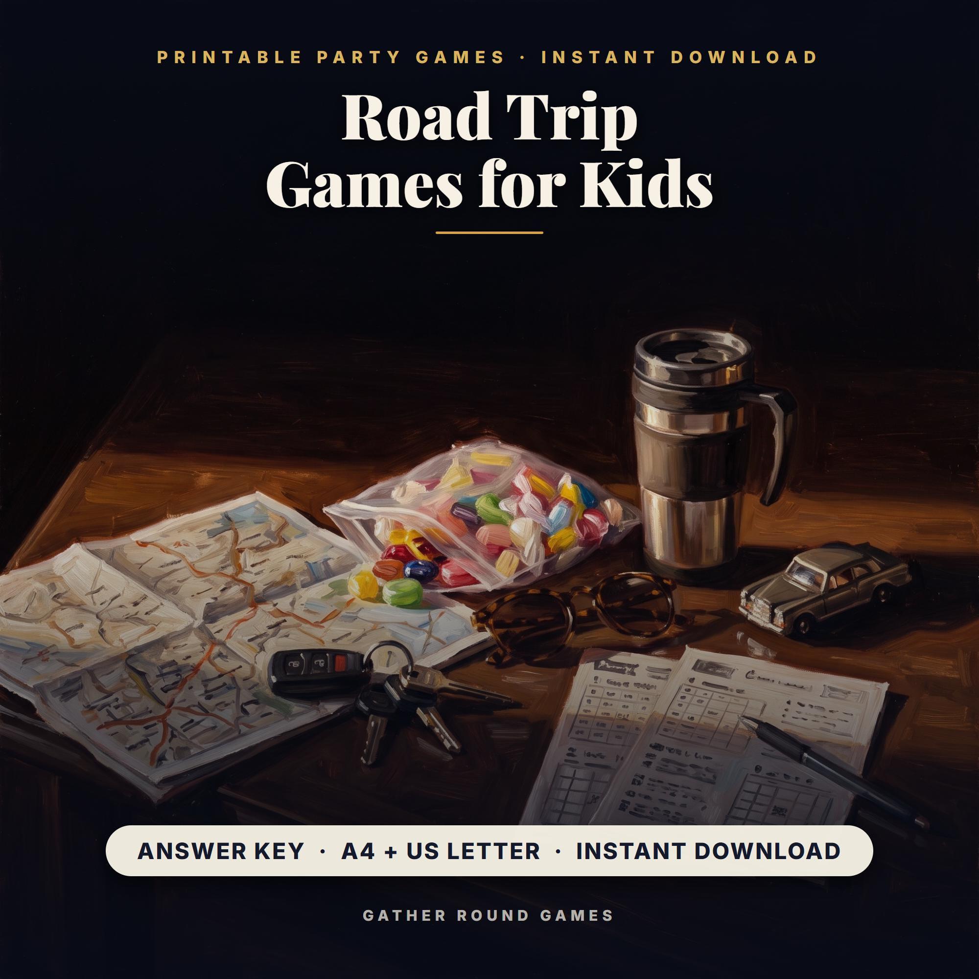 Printable Road Trip Games for Kids