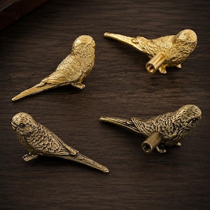 Schrankknopf in Vogelform aus Messing, antiker Spatzen-Schubladengriff, Elster-Möbelgriff, Einzugsgeschenk für ein einzelnes Haus