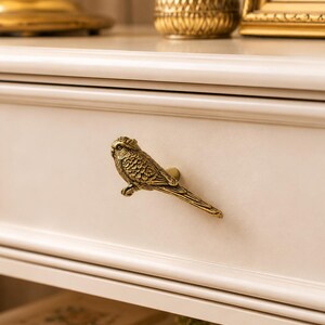 Schrankknopf in Vogelform aus Messing, antiker Spatzen-Schubladengriff, Elster-Möbelgriff, Einzugsgeschenk für ein einzelnes Haus