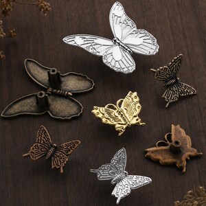 Butterfly Drawer Pulls, Zinc Alloy Cabinet Hardware, Modern Luxury Furniture Knobs