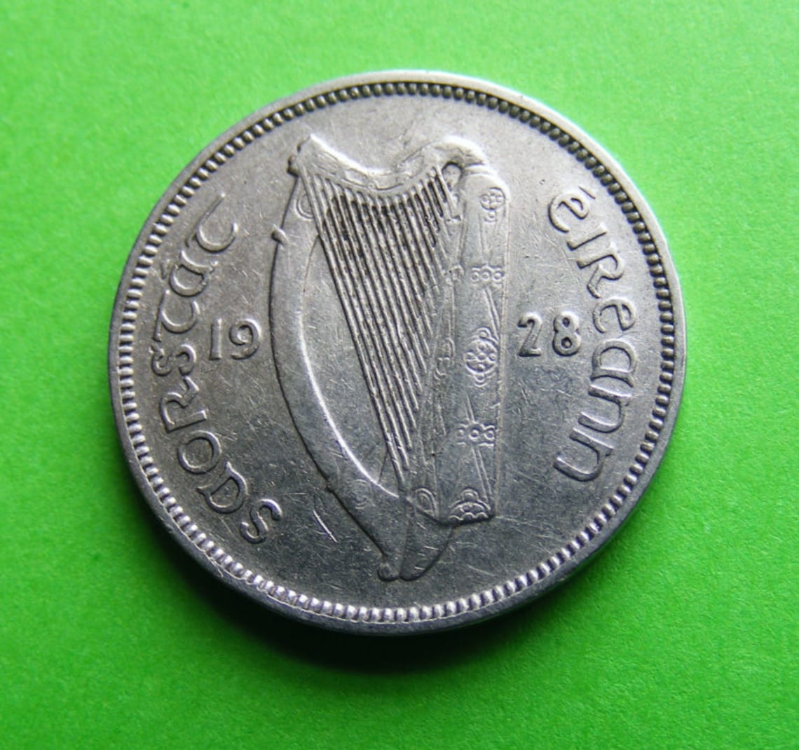 1928 Ireland Authentic Irish Six Pence Coin First Year Minted Etsy
