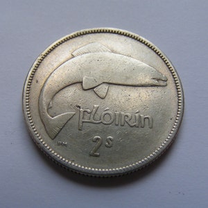 Ireland 1940 Irish Two Shilling Florin Coin Old Vintage 2s Scarce