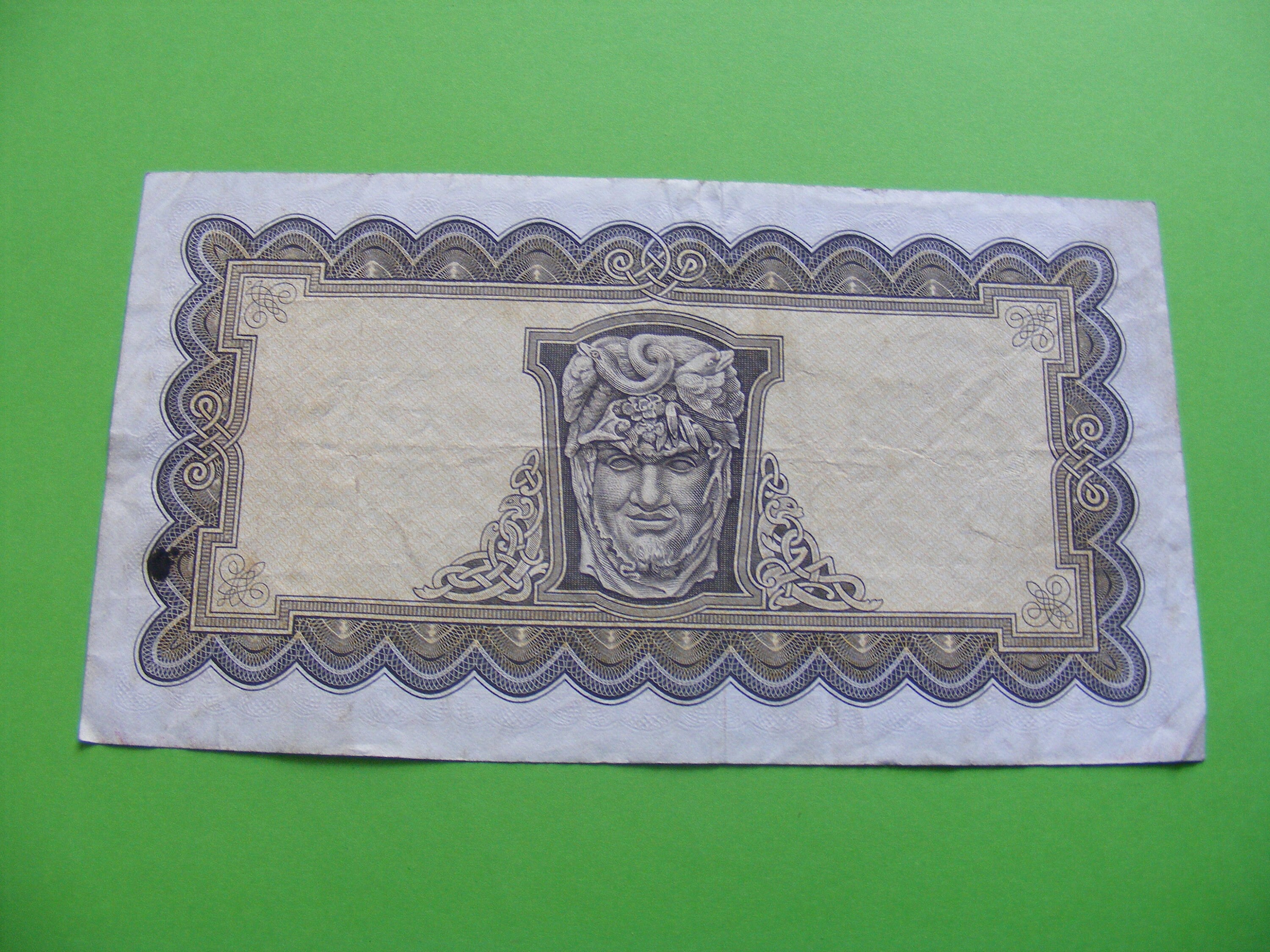 1973 Irish Five Pound Banknote Irish Lady Lavery Old 5 Note Etsy