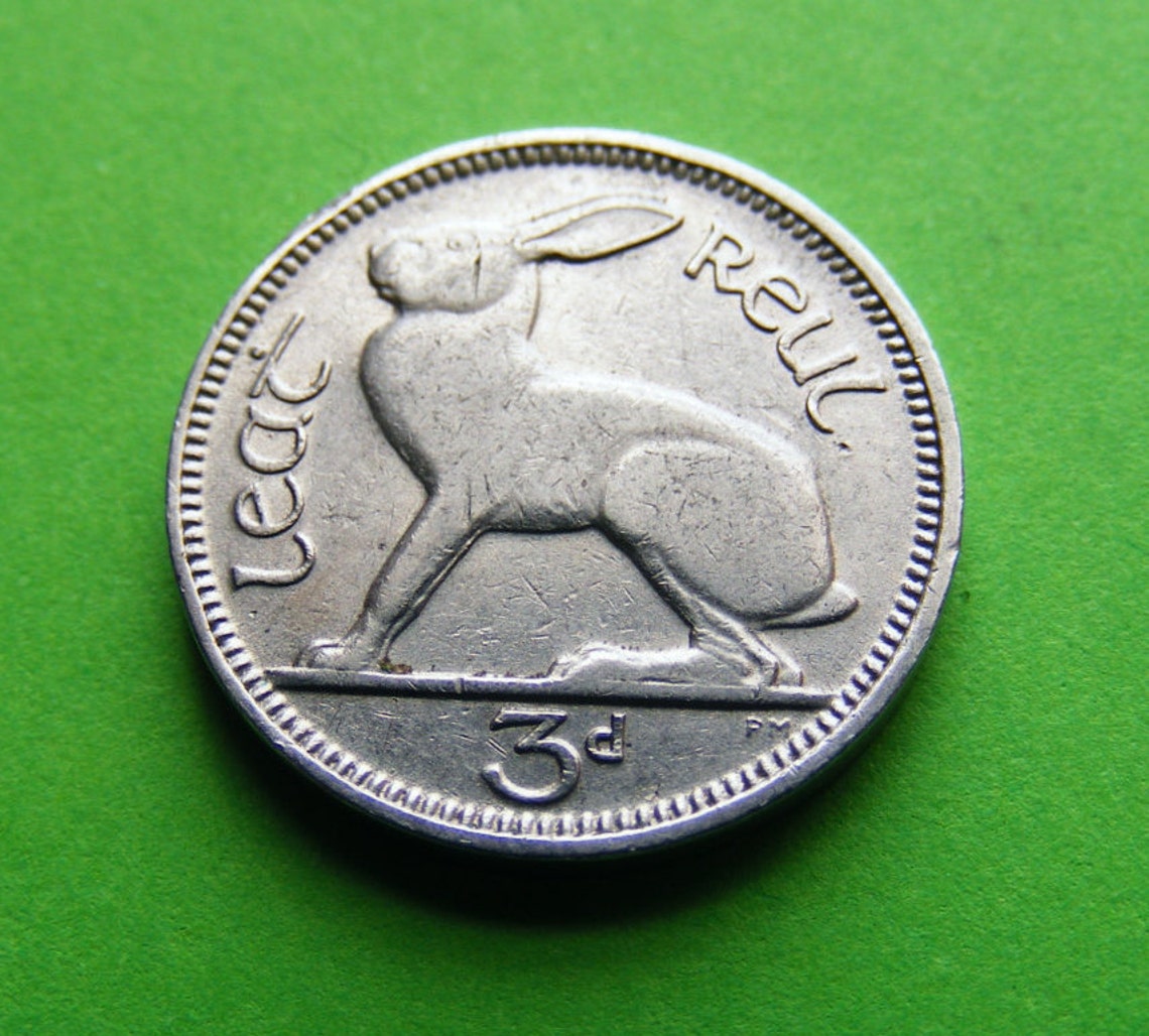 1928 Ireland Threepence Old Irish 3d Coin First Year Minted Etsy