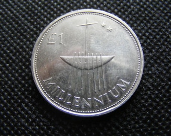 Irish Millennium Commemorative One Pound Coin Ireland 2000