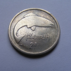 Ireland 1931 Irish Silver Two Shilling Florin Coin Old Vintage 1s Scarce