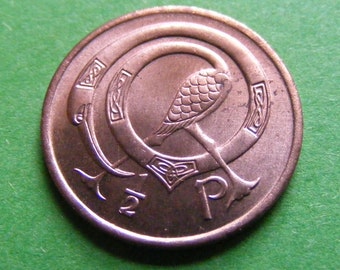 Superb High Grade 1971 Irish Decimal Half Penny Coin First Year Issued Ireland