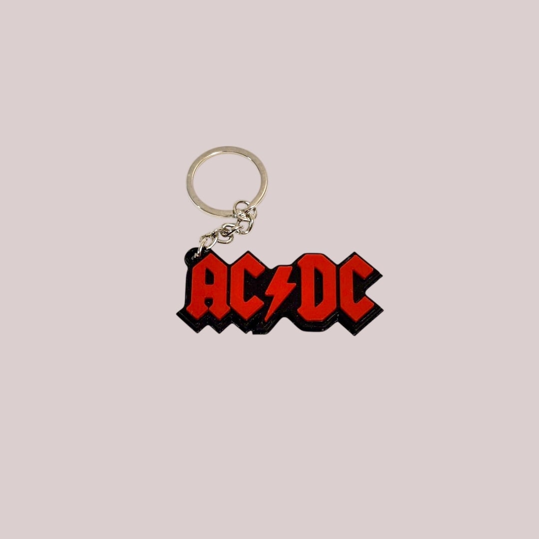 AC/DC 3d-printed Key Chain - Etsy