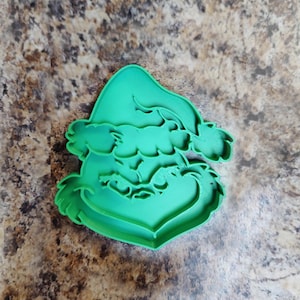 Mean One Mr. Grinch cookie cutter 3D Printed
