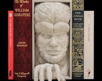The Wolf Man-Inspired 3D-Printed Book Nook