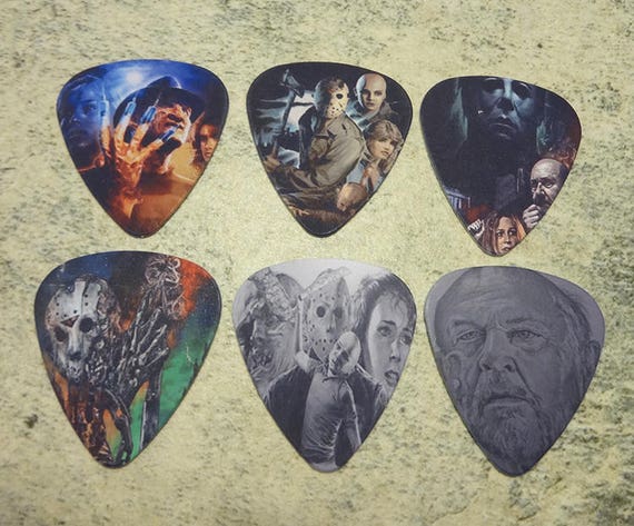 Horror Character SINGLE SIDED PICTURE GUITAR PICKS Set of 6
