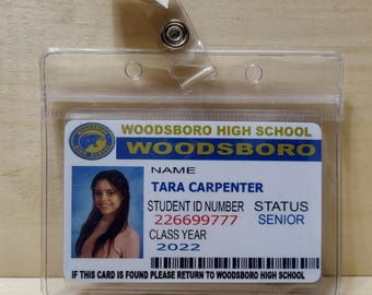 Scream Tara Carpenter Woodsboro High School ID Card