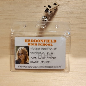 Rob Zombie Halloween Haddonfield Laurie strode High School ID Card