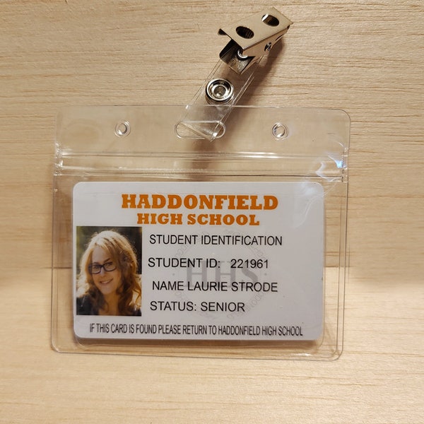 Rob Zombie Halloween Haddonfield Laurie strode High School ID Card