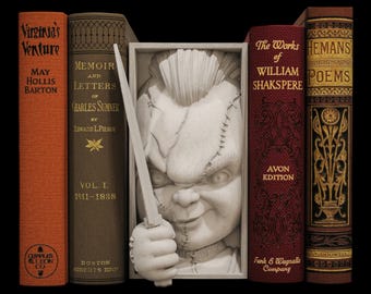 Rincón de lectura impreso en 3D inspirado en Chucky, el muñeco diabólico