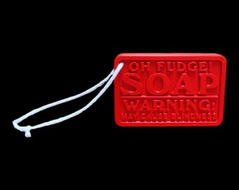 3D-printed "OH Fudge!" Bar of Soap A Christmas Story-inspired Christmas ornament