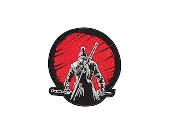Shadows Die Twice Sekiro Patch / Sekiro Wolf Embroidered Patch / One-Armed Wolf Shinobi Patch / Souls Game Embroidery / Samurai Sekiro Gift