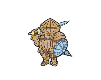 Dark Souls 1 Siegmeyer of Catarina Patch | Onion Knight Iron on Patch | Dark Souls Embroidered Patch | DS1 Embroidery Gift