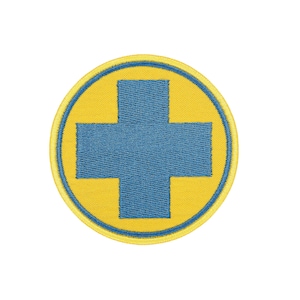Team Fortress 2 Medic Patch, Team Blu Medic Patch, Team Fortress Medic Cosplay Embroidery,  TF2 Cosplay Costume Prop, TF2 Team Blue Medic