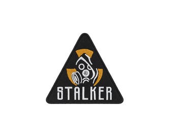 Stalker Gas Mask Embroidered Patch | Shadow of Chernobyl Stalker Embroidery | Airsoft Sleeve Patch | Ukrainian Game Gift