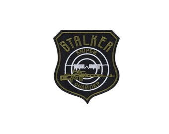 Stalker Sniper Embroidered Patch | Ukrainian Stalker Morale Embroidery | Airsoft Tactical Patch | Video Game Cosplay Prop Gift