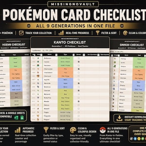pokemon card list spreadsheet Pokmon TCG Pocket with the National Dex and Deck Tracking : r/PTCGP An update for the TCG
