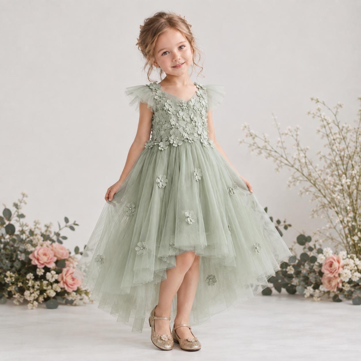 Pastel Green Dress
