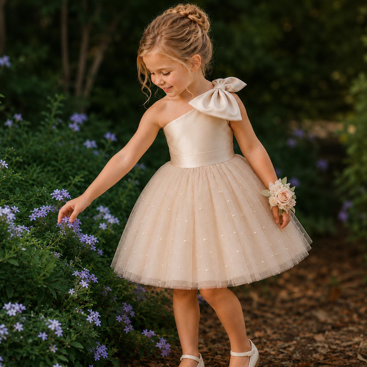 Rose Gold Junior Bridesmaid Dress