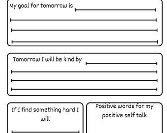 Pages de journal de réflexion pour enfants - favorisant un dialogue intérieur positif, la réflexion et la confiance en soi