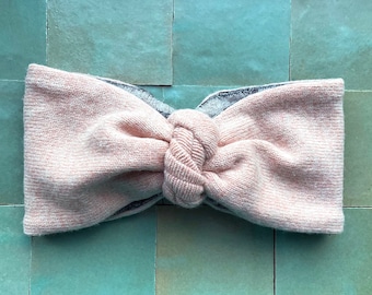 Blush Recycled Cashmere & Wool Headband - from Recycled materials