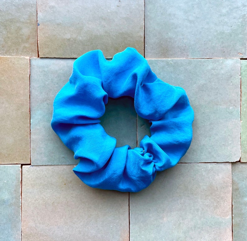 Set of Two ReClaimed Silk Scrunchies image 4