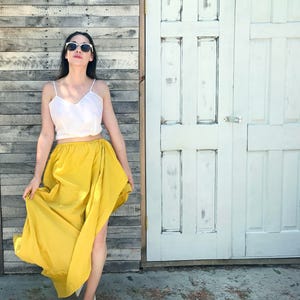 Emilia Sunshine Super Skirt, one generous size, reclaimed fabric image 3