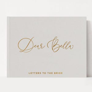 Dear Bride Wedding Guest Book | Letters to the Bride Book | Bridal Shower Book Gift | Gold or Silver Foil Guestbook | Luxury Wedding Album