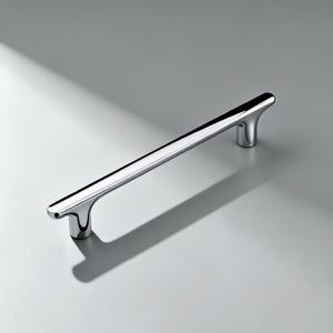 クロームキャビネットプル、シルバー引き出しハンドル（キッチン家具用）、スリムモダンバー