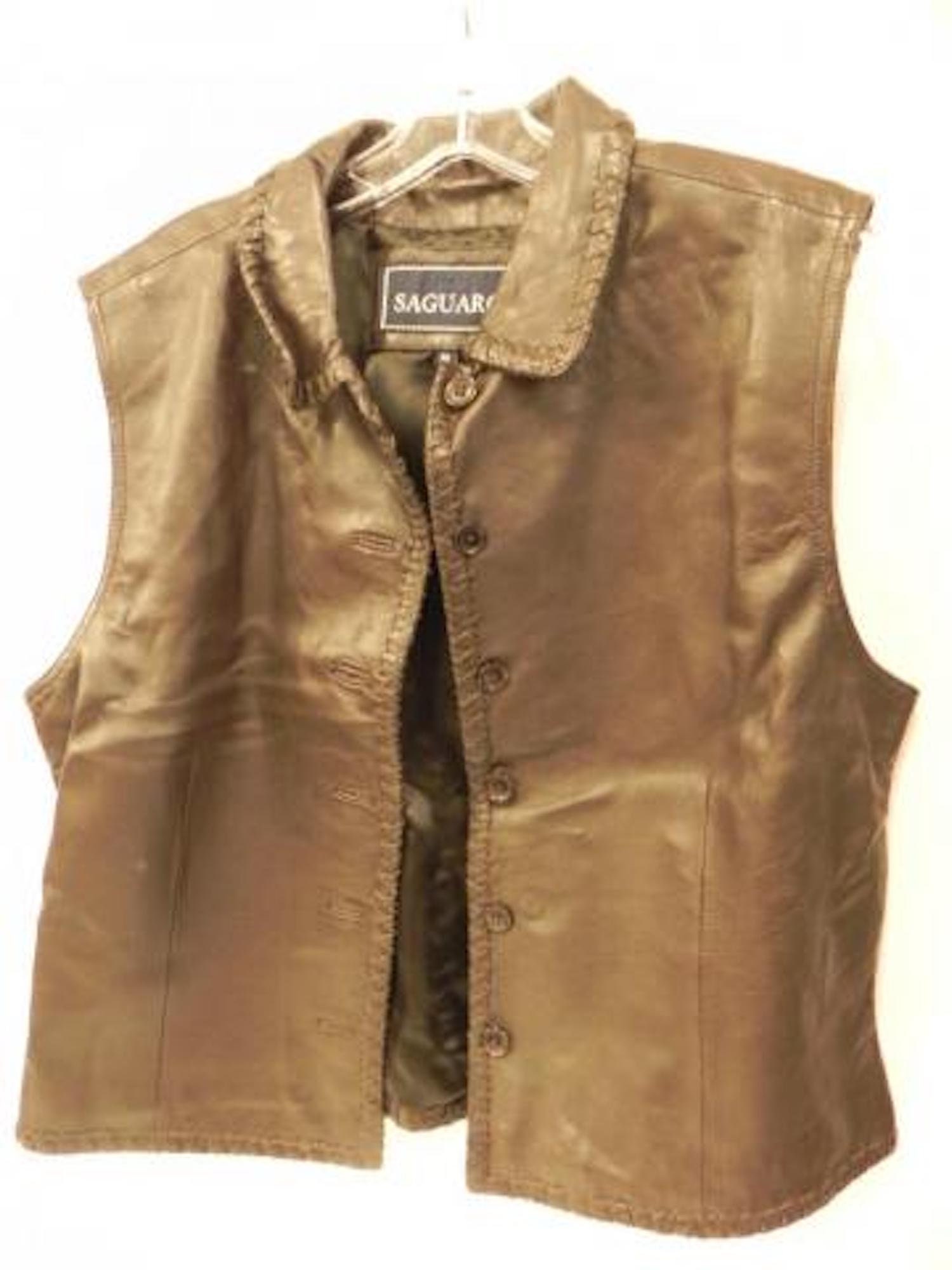 Saguaro west deals leather vest