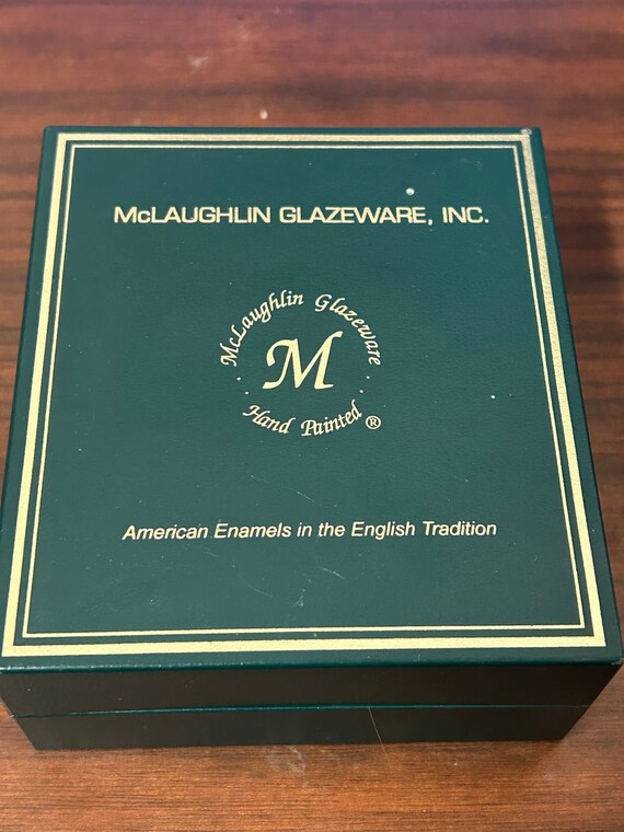 Vintage Handpainted Enamel Box Mary McLaughin Gla… - image 4