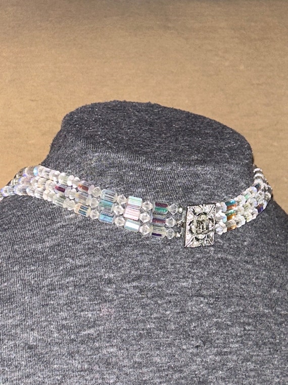 Vintage Clear Quartz Layered Necklace - image 4