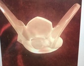 LALIQUE Large entwined doves Sylvie LOVE BIRDS frosted art glass