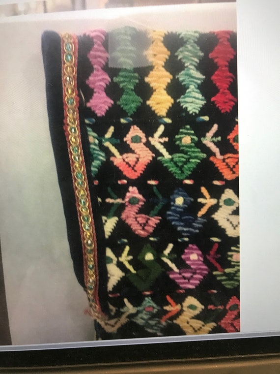 Vintage Embroidered Intricate Guatemala Huipil Bl… - image 4