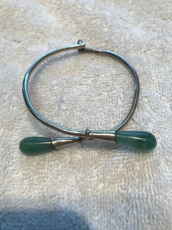 Vintage cuff bracelet sterling silver mexico hinge