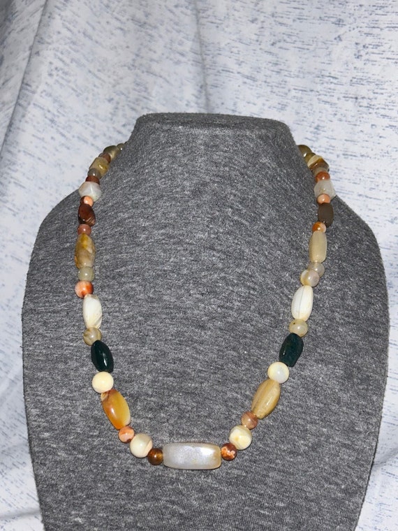 Vintage Multi Colored Crystal Necklace