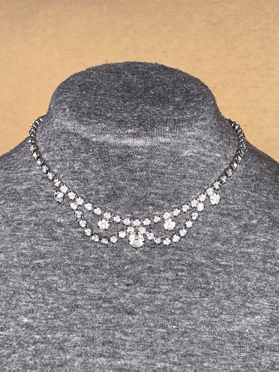 Vintage Rhinestone Collar Necklace